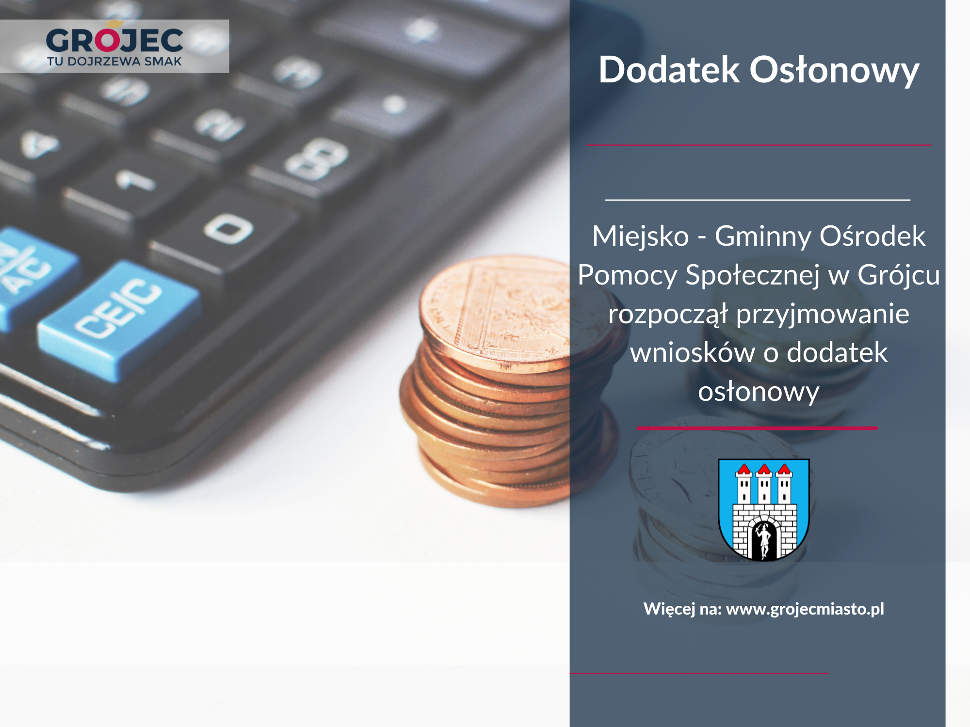 MGOPS w Grójcu rozpoczął przyjmowanie wniosków o dodatek osłonowy